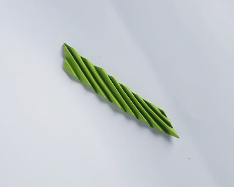 DIY origami leaf step 7