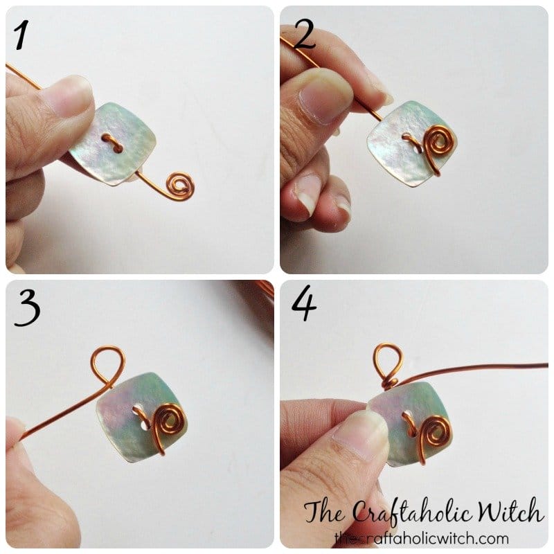 wire wrapping buttons 
