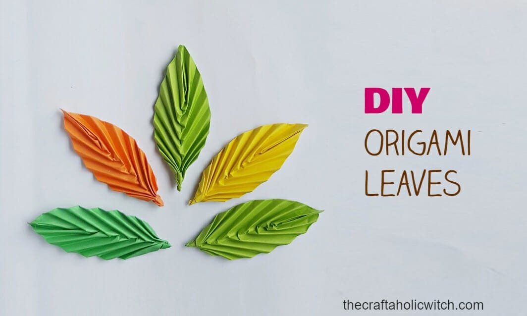 origami leaves featured image - How to Make Easy Origami Leaves (for Beginners)