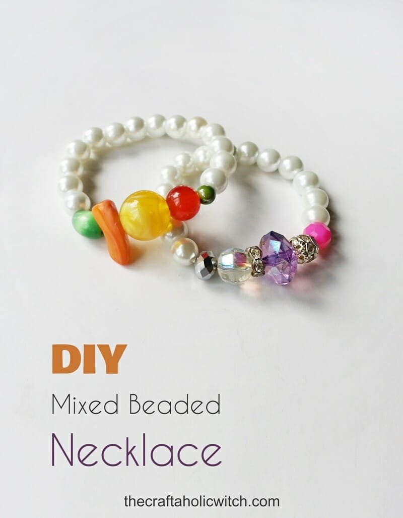 ranndom bead bracelet 1 long image - Create Mixed Beaded Bracelet