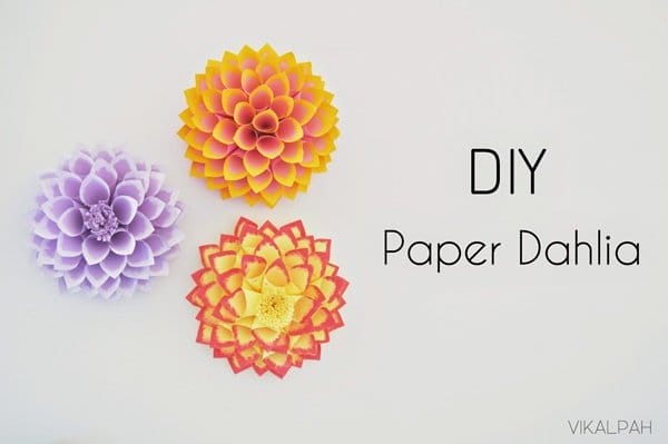 DIY paper dahlia feature image