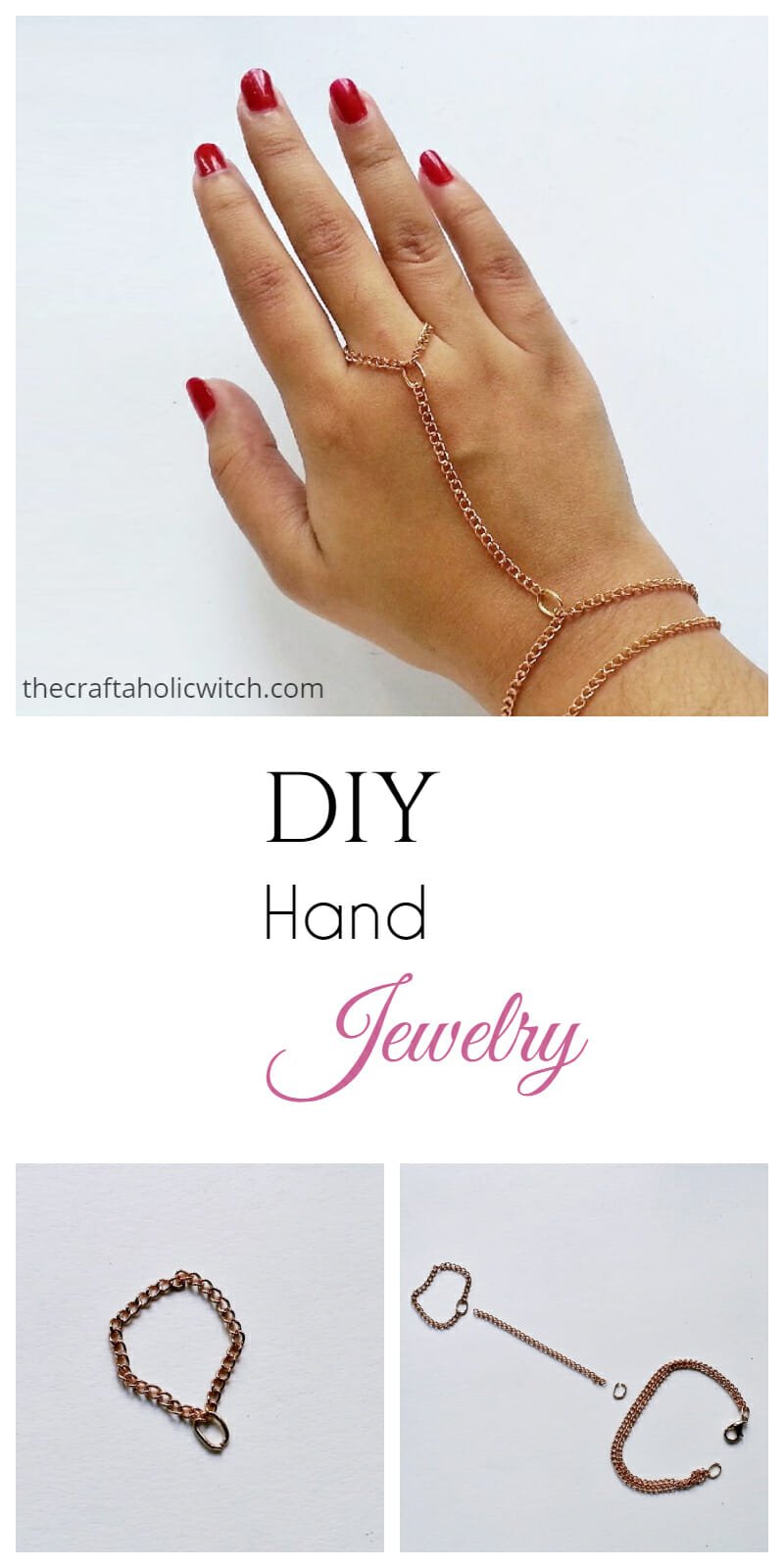 hand jewelry pin image - DIY Hand Jewelry