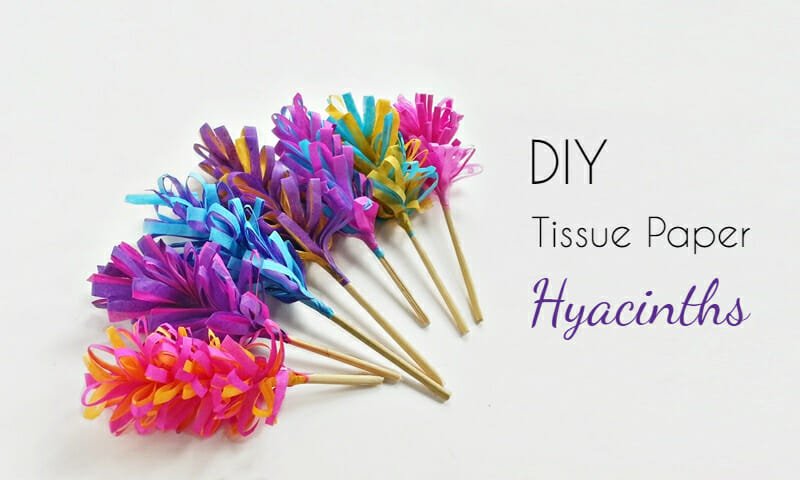 tissue hyacinth 25 featured - DIY Tissue Paper Hyacinth
