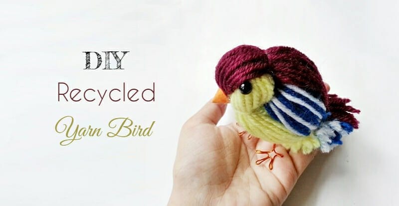 yarn bird main image - DIY: How to Make Super Cute Yarn Bird Craft