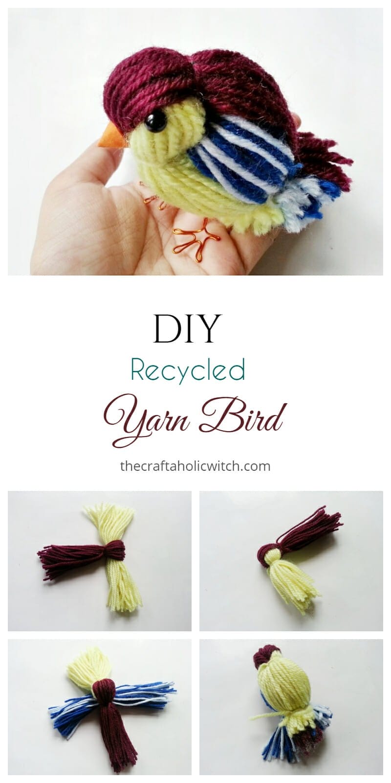 DIY Yarn Bird Craft