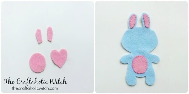 easter bunny 1 1 - Free Bunny Sewing Pattern and DIY Felt Bunny Tutorial