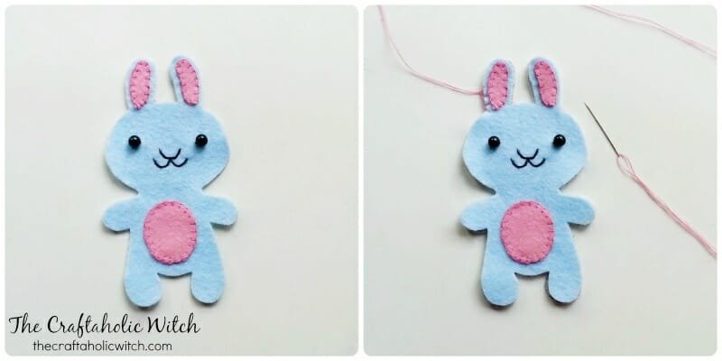 easter bunny 22 1 - Free Bunny Sewing Pattern and DIY Felt Bunny Tutorial