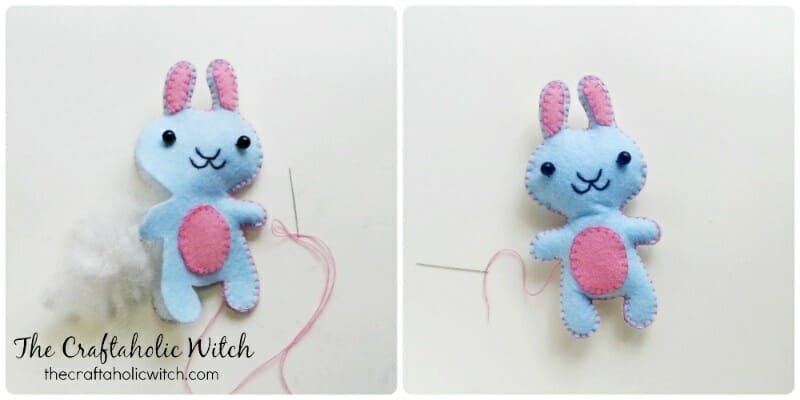 easter bunny 3 1 - Free Bunny Sewing Pattern and DIY Felt Bunny Tutorial