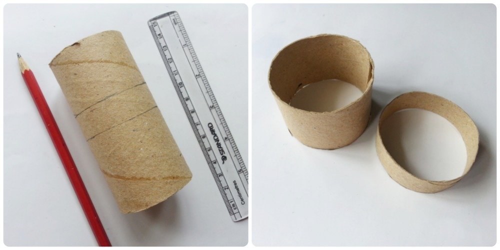 How to make tissue paper roll box step 1