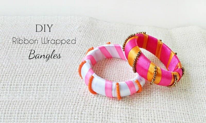 ribbon bangles featured image - How to Make Elegant Bangle Bracelets