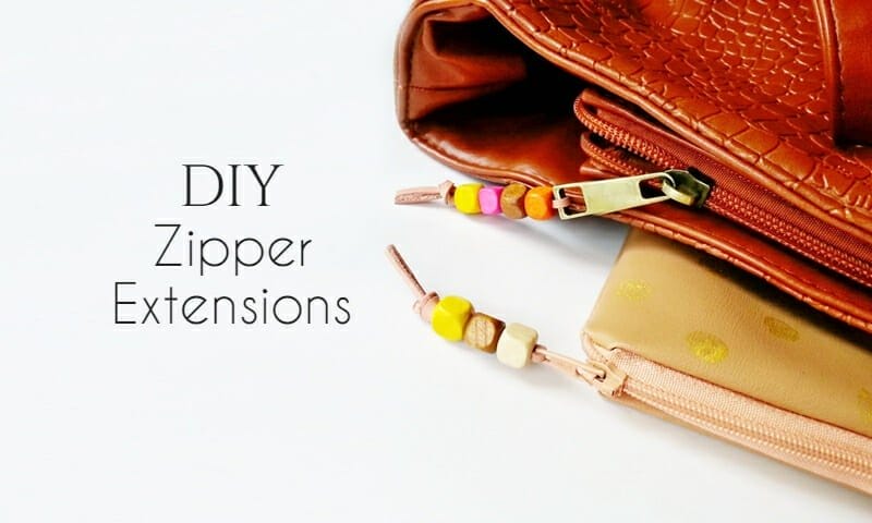 DIY Leather Zipper Extensions