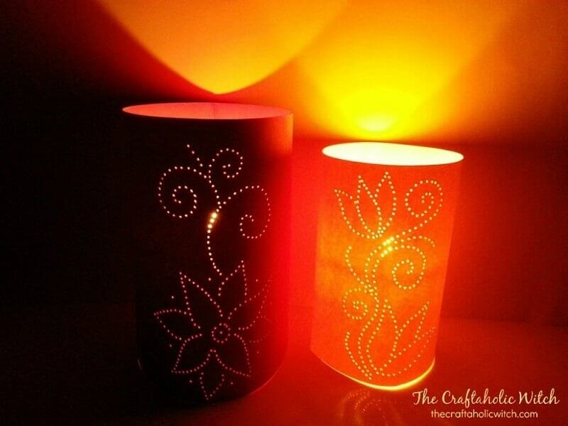how to make luminaries with paper