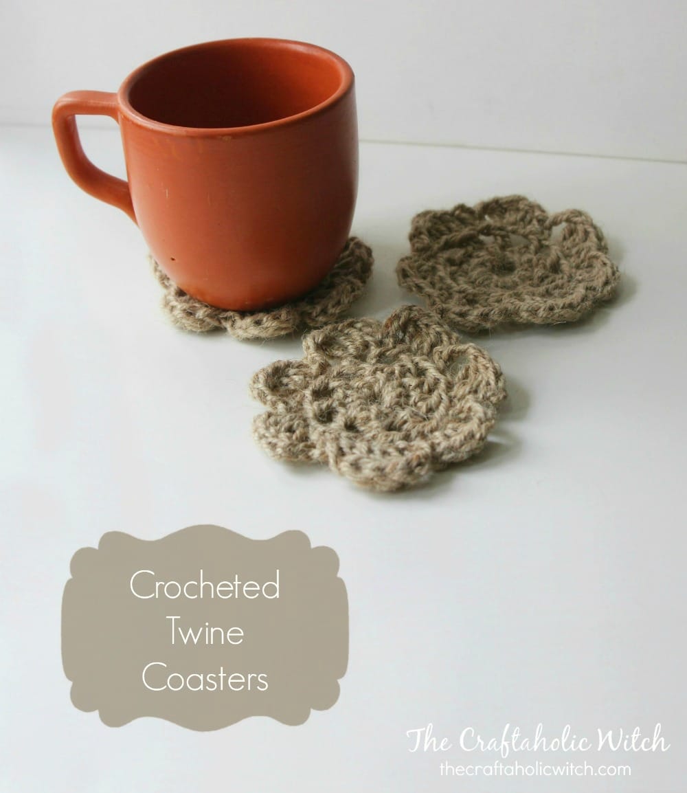 Easy to Crochet Twine Coasters The Craftaholic Witch
