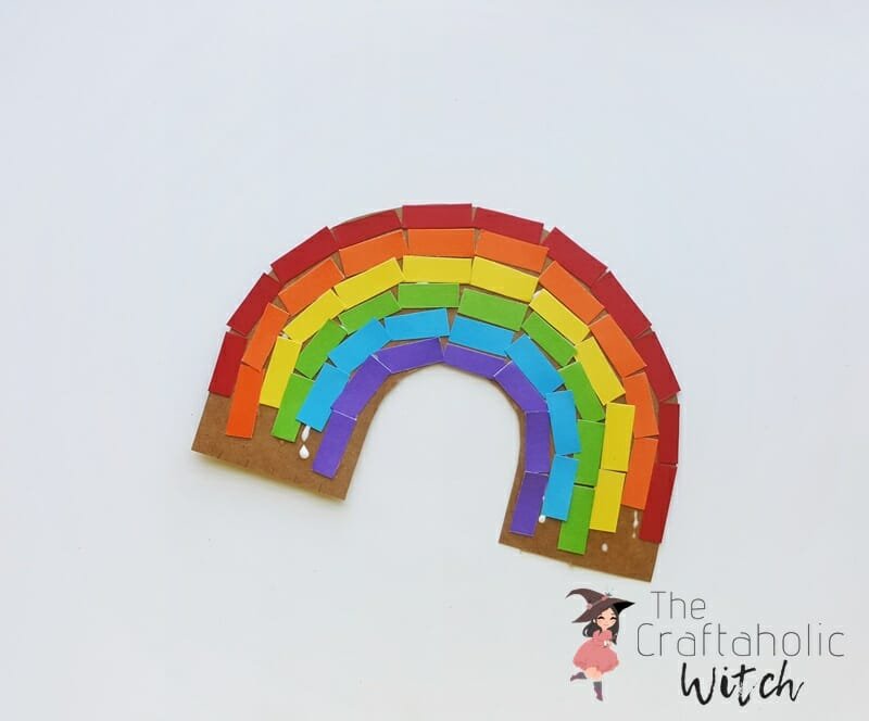 step 4 - How to Make a Rainbow Craft for Kids (with Free Template)