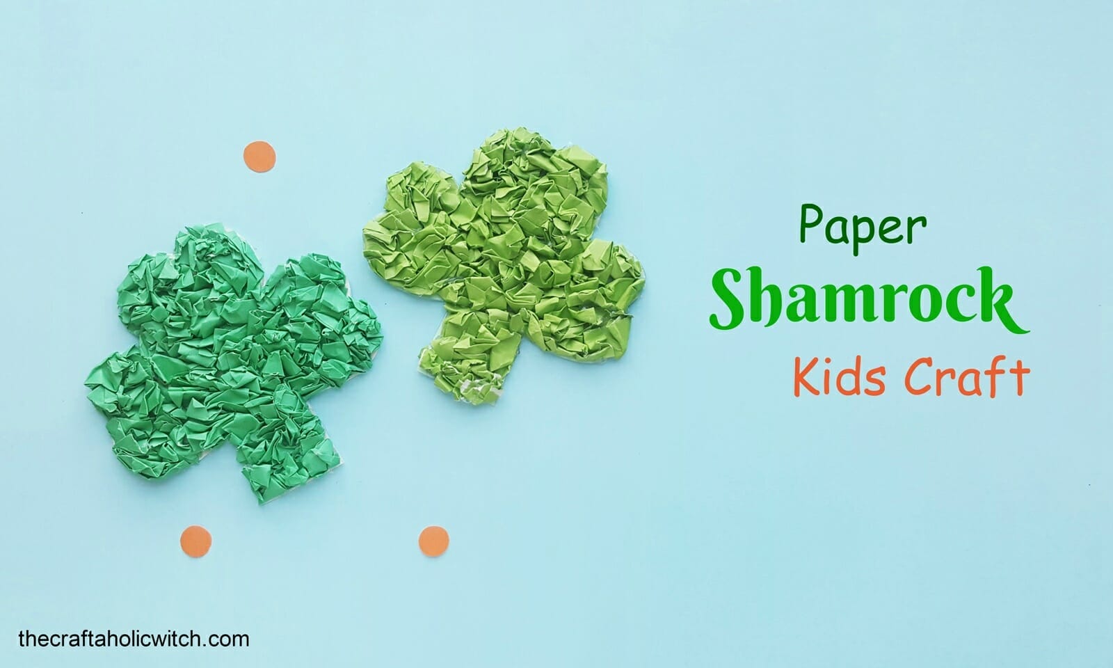Paper Shamrock - St. Patrick's Day Craft 1 Paper Shamrock kids craft