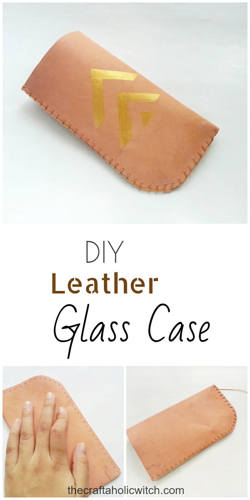 Glass case - DIY Leather Glass Case