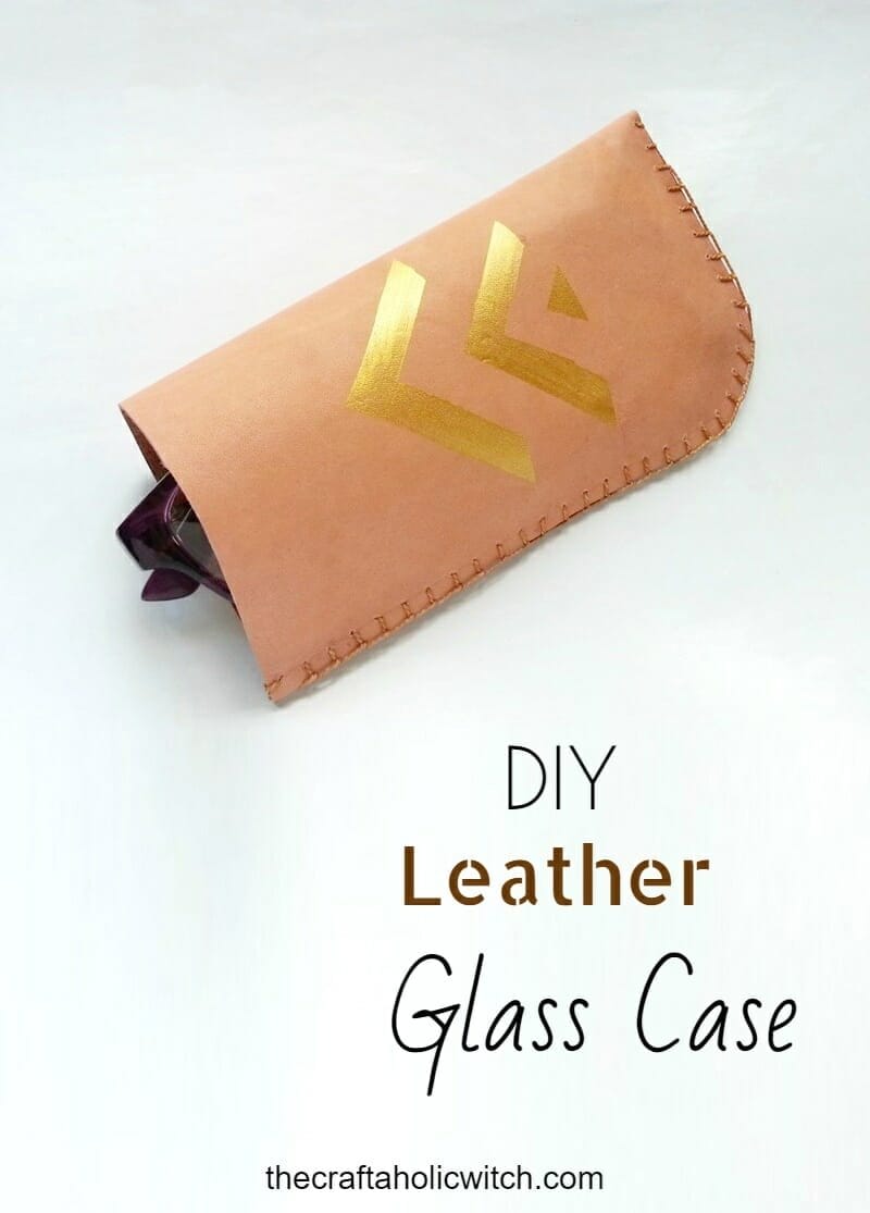 DIY Leather glass holder