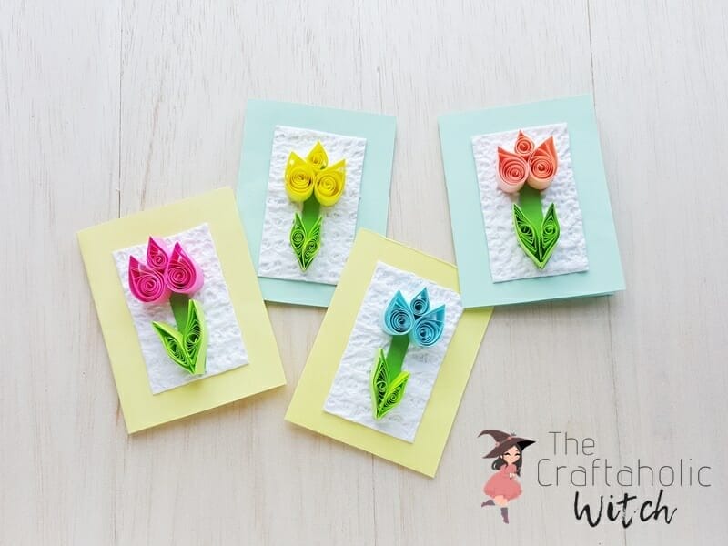 DIY Quilled Tulip Card - Paper Quilling Project