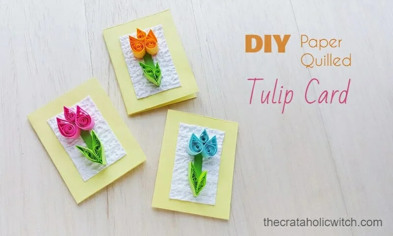 DIY Easy Paper Quilling Greeting Card without Tool