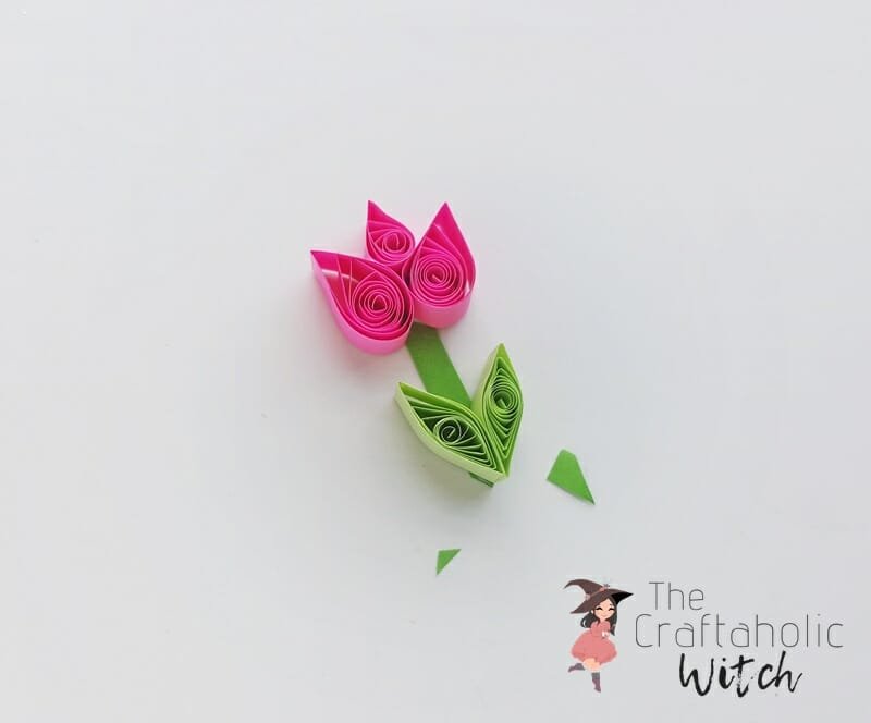 step 5 - DIY Quilled Tulip Card - Paper Quilling Project