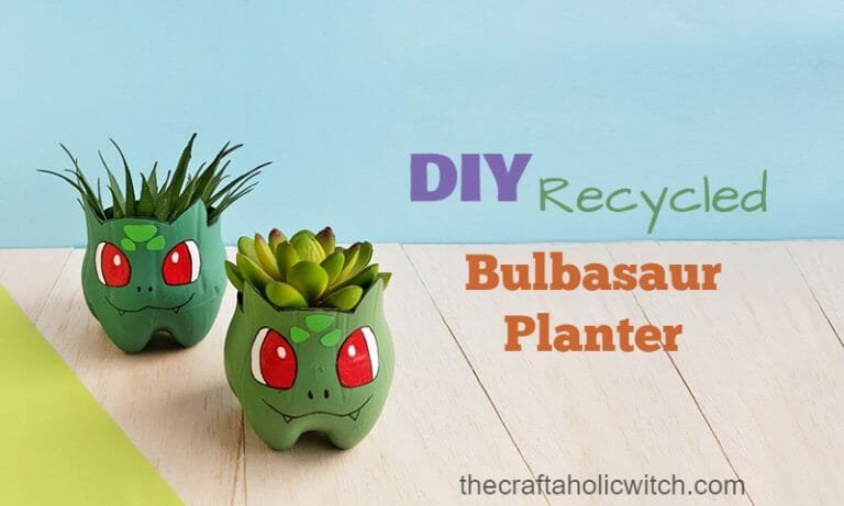 DIY Recycled Pokemon Bulbasaur Planter