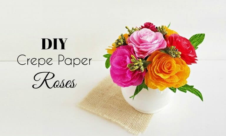 Crepe Paper Roses: DIY Crepe Paper Flower