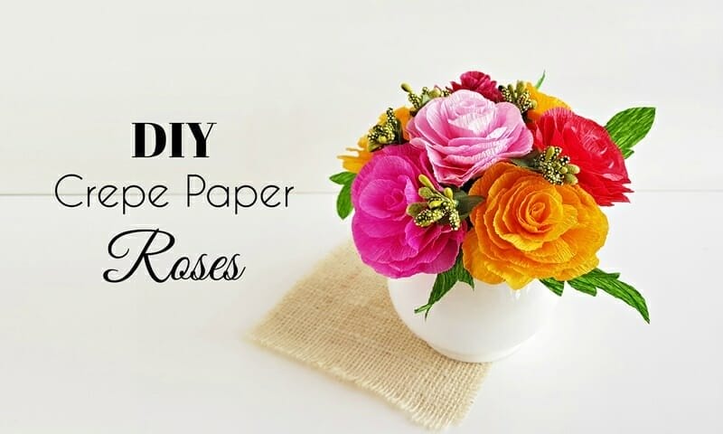 Crepe Paper Roses: DIY Crepe Paper Flowers (8 Easy Steps)