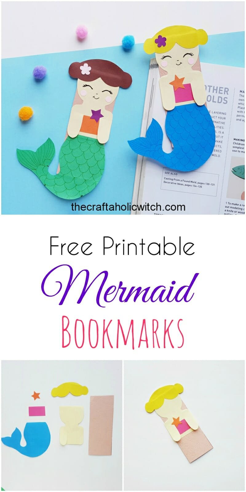 mermaid bookmark diy