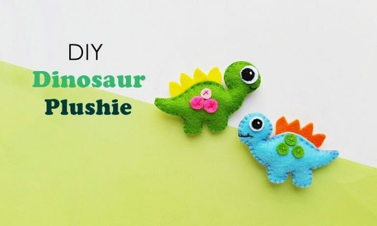 How to Make a Stuffed Dinosaur Plushie (free Sewing Pattern)