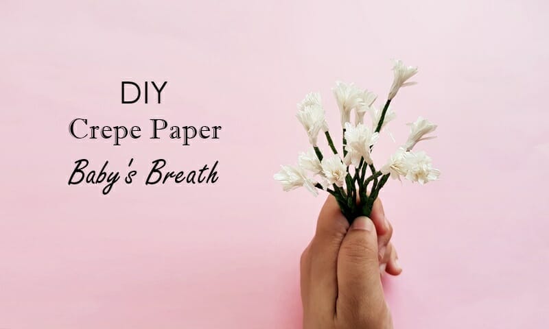 DIY Crepe Paper Baby's Breath 1 crepe paper baby's breath