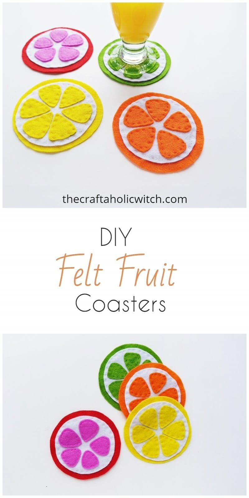 Fruit coasters DIY