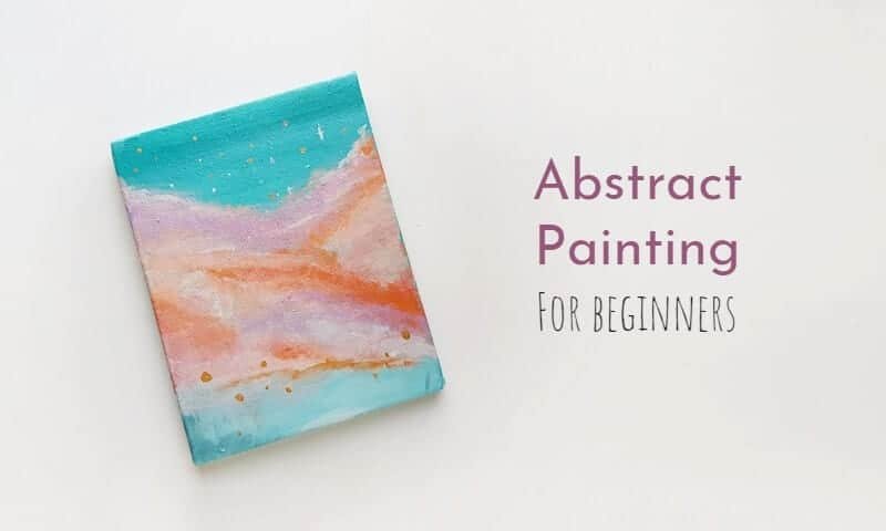 DIY Abstract Art Canvas  Easy beginner abstract art tutorial
