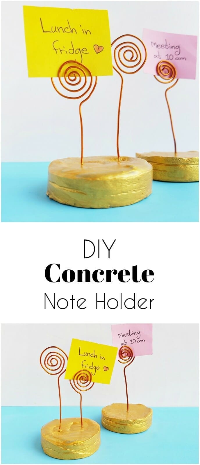 concrete note holders