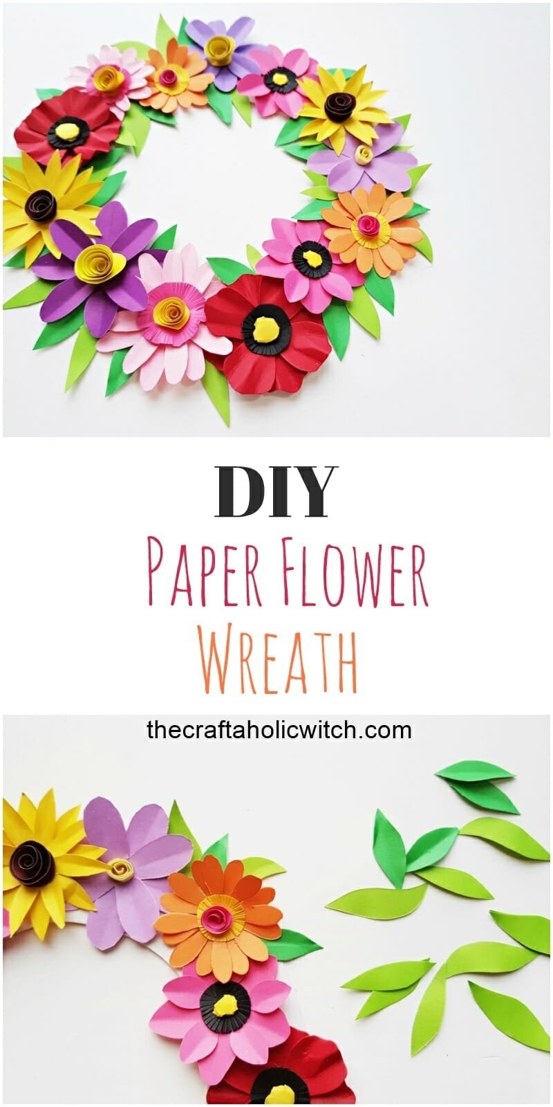 DIY Paper Flower Wreath