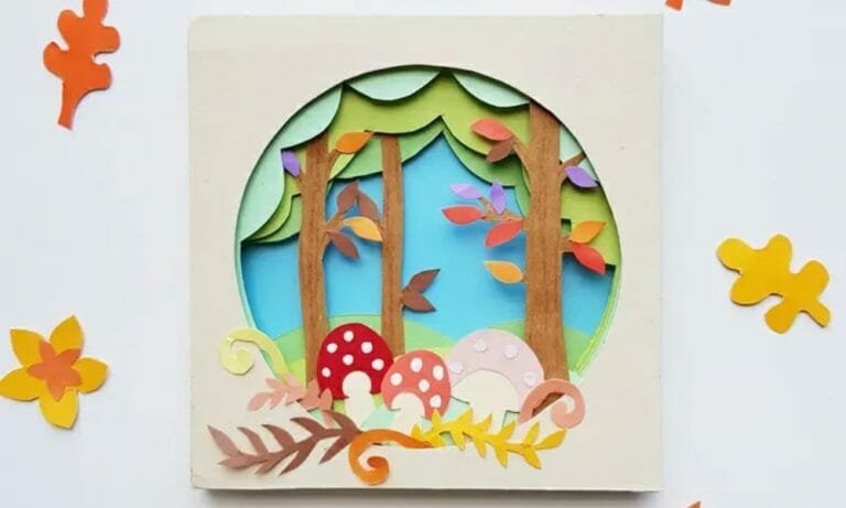 How to Make a 3D Layered Paper Art Scene (+ Free Template)
