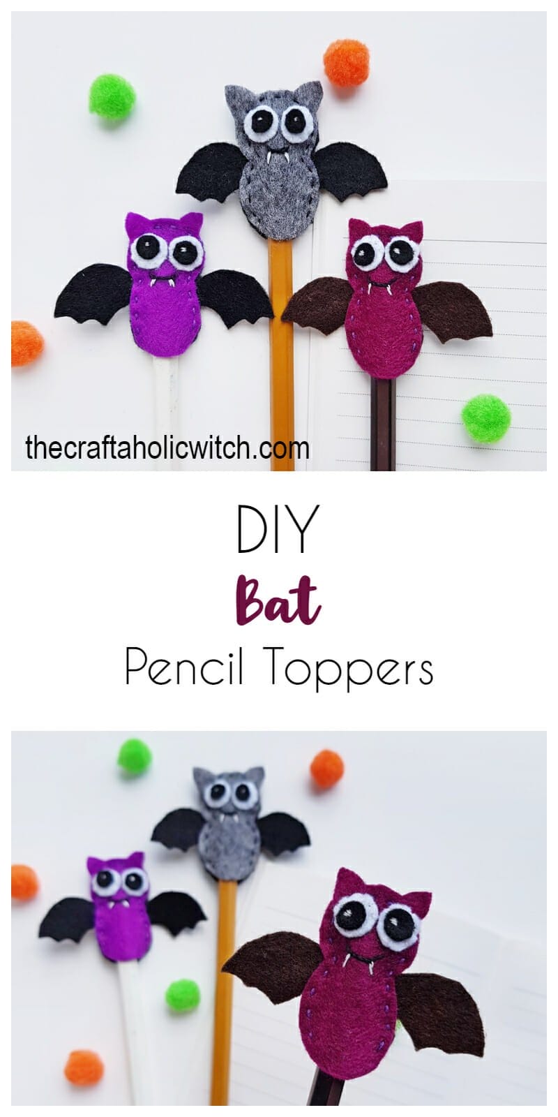DIY Pencil Toppers: Two Easy Tutorials with Free Patterns