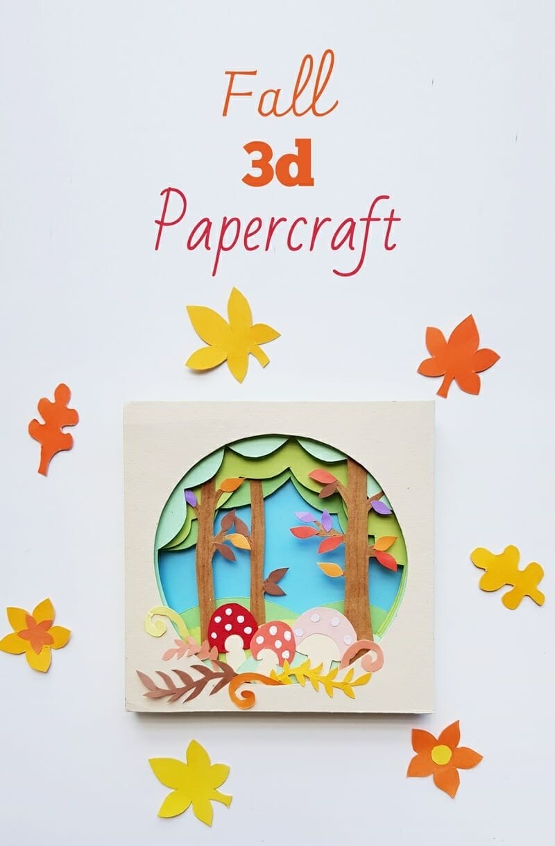 3d papercraft scene