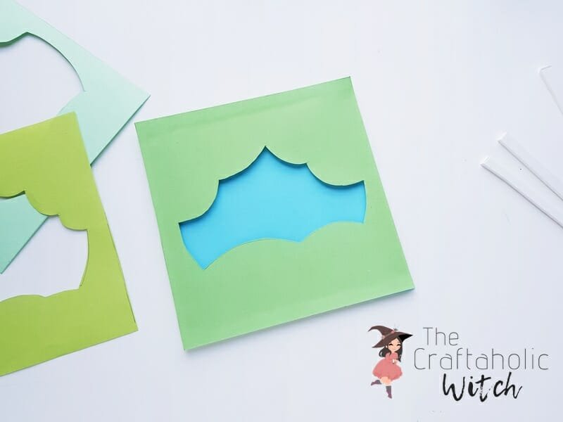 step 4 - How to Make a 3D Layered Paper Art Scene (+ Free Template)