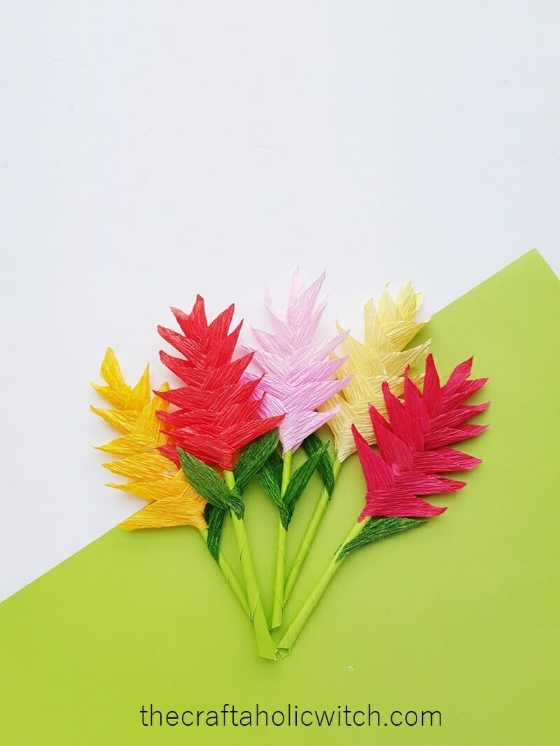 How to Make Paper Flowers with Stems