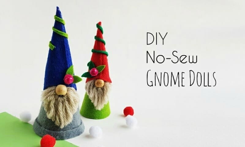 DIY No-Sew Gnome Dolls