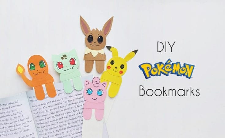 pokemon bookmarks main image - 23 Easy and Creative DIY Bookmarks with Complete Tutorial