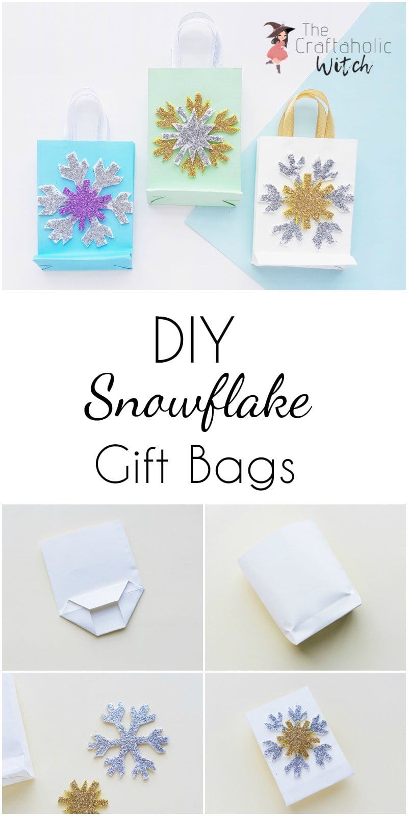 DIY Snowflake Gift Bags