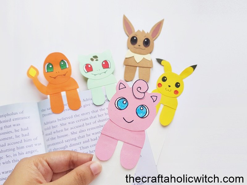 DIY Pokemon bookmarks