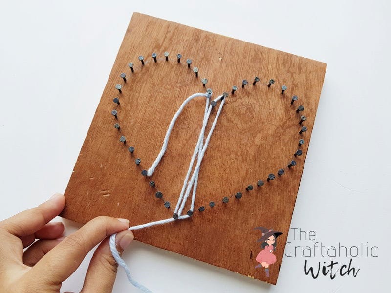 easy diy heart string art for beginners free template
