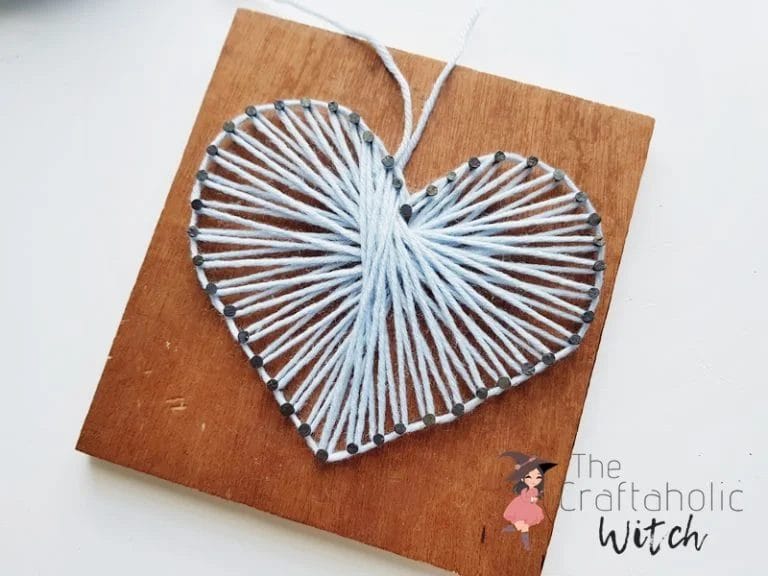 Easy Diy Heart String Art For Beginners Free Template 