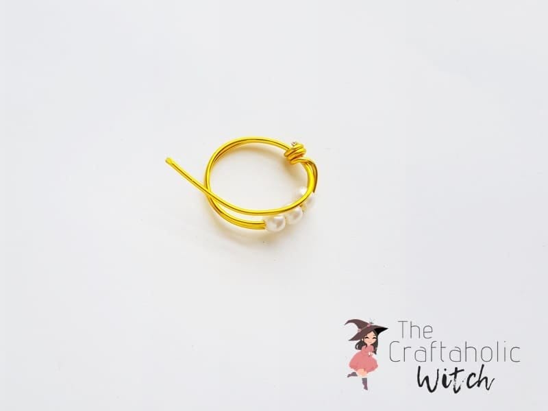 DIY Beaded Wire Ring : Step 