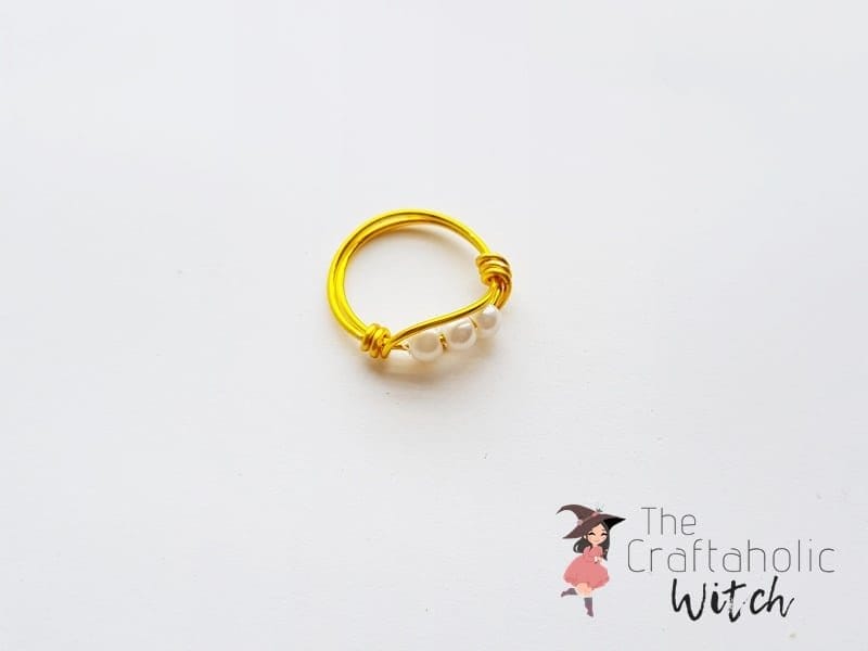 DIY Beaded Wire Ring