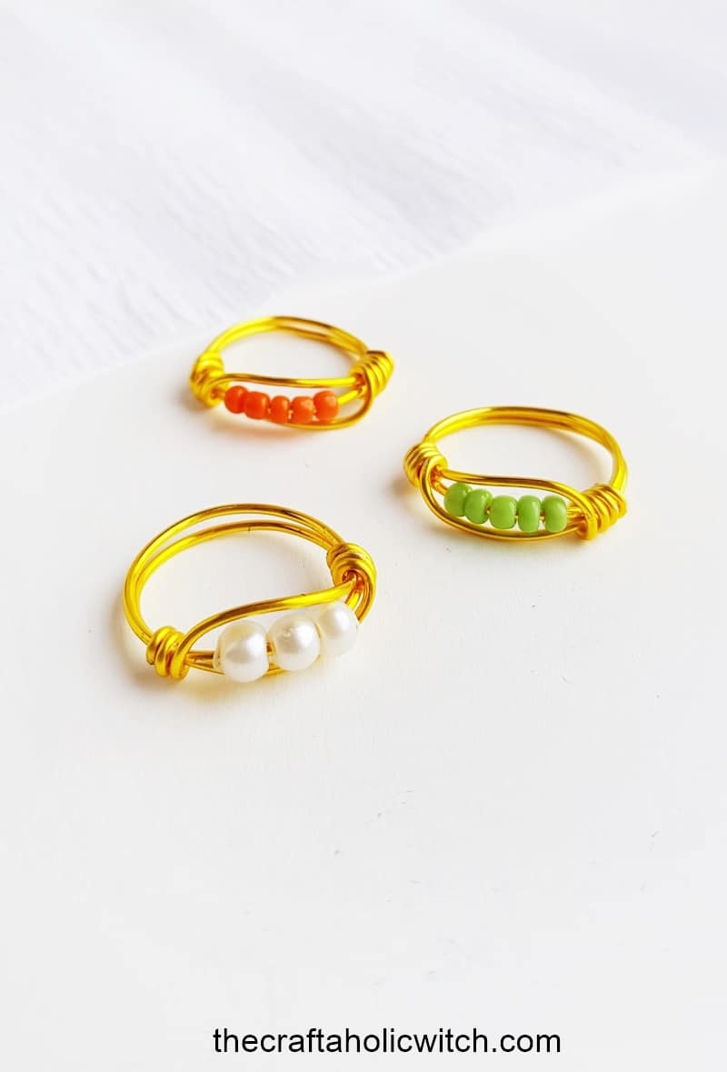 DIY Beaded Wire Ring Anyone Can Make It In 6 Easy Steps