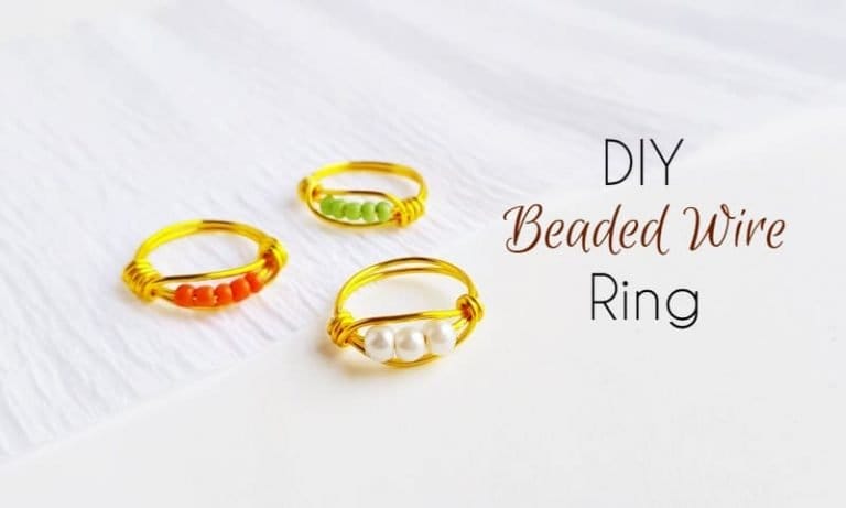 DIY Beaded Wire Ring (Anyone Can Make It In 6 Easy Steps)