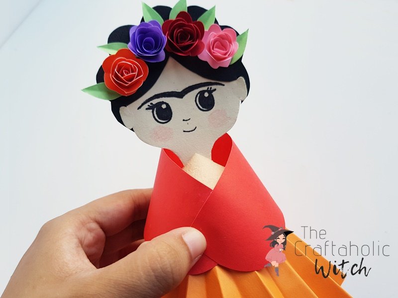 step 8 - DIY Frida Kahlo Paper Doll